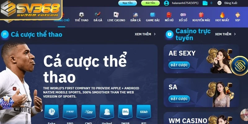 Tải app SV368 thành viên được thỏa sức truy cập giải trí